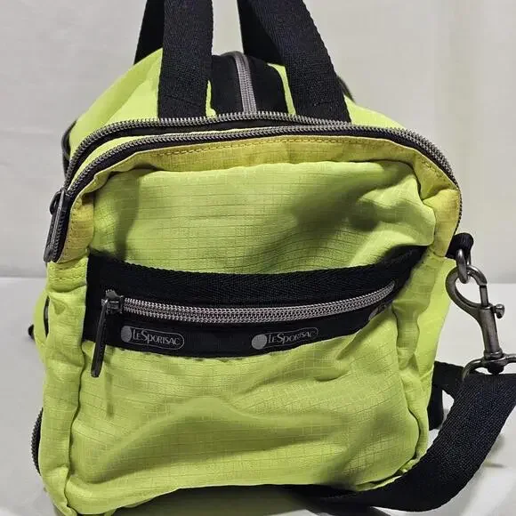 LeSportsac Colette Convertible Duffel Bag Weekend Gym Crossbody Highlighter - Picture 4 of 14